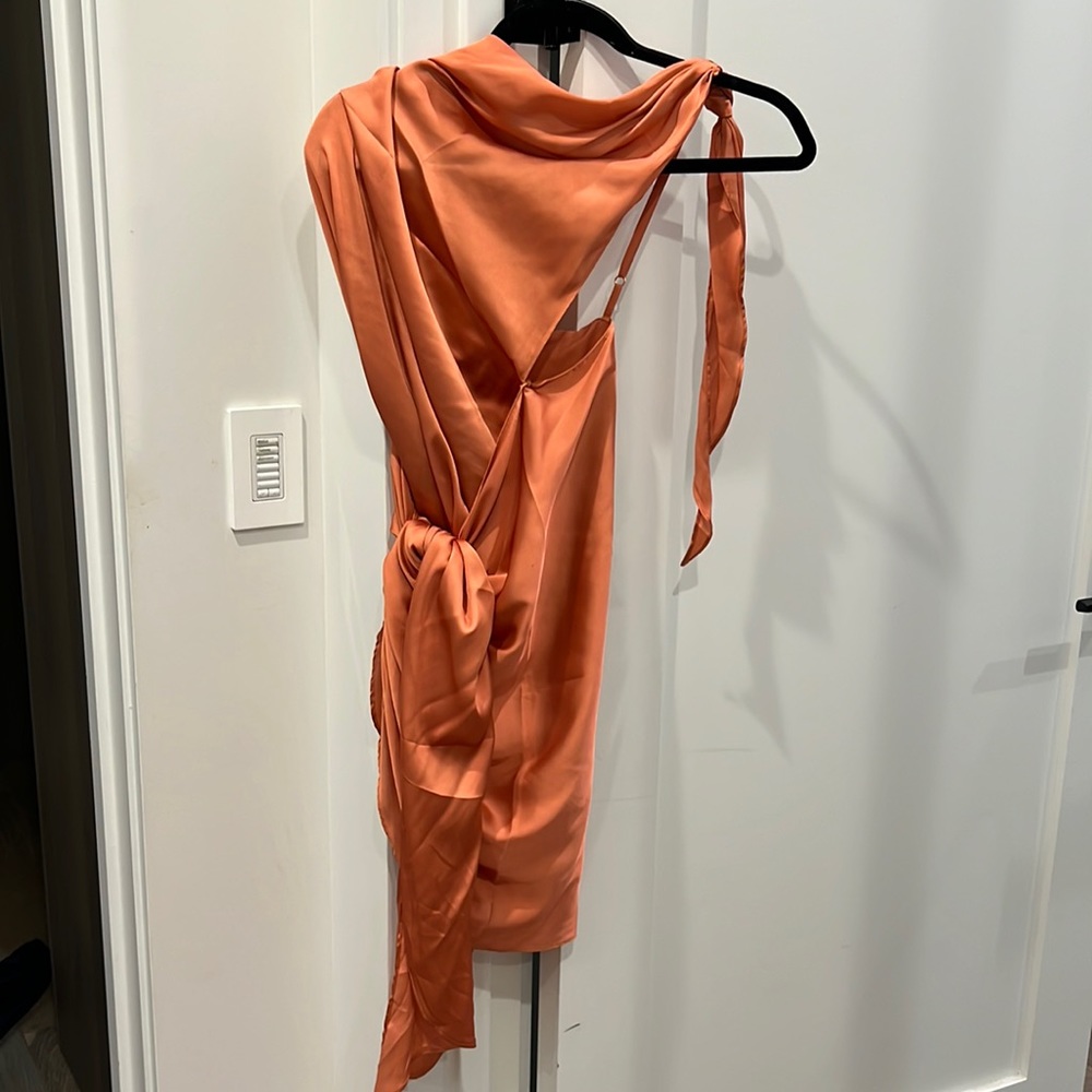 Baobab sunset orange knot dress size S